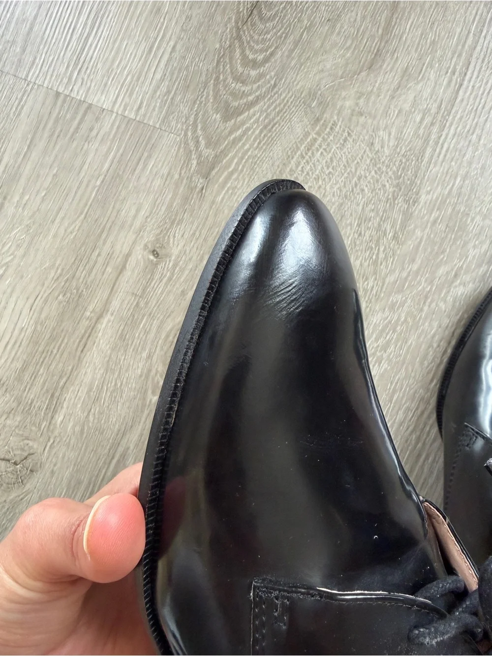 Madewell Black patent leather Oxford Shoes 8